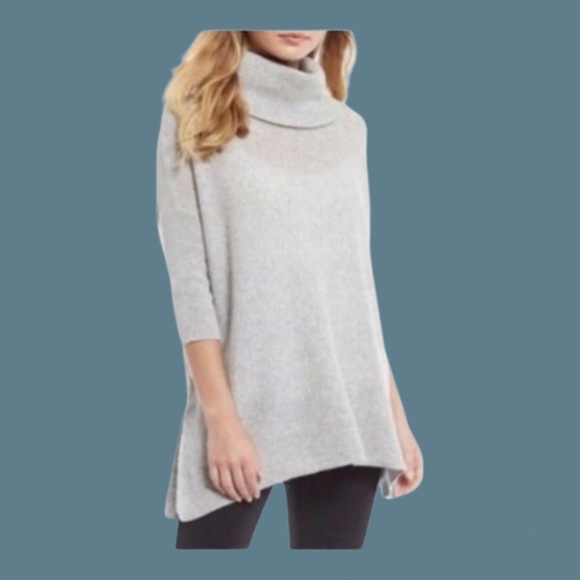 EUC Antonio Melani Cowl Neck Oversize Tunic Style Cashmere Sweater Size MEDIUM - Picture 1 of 5